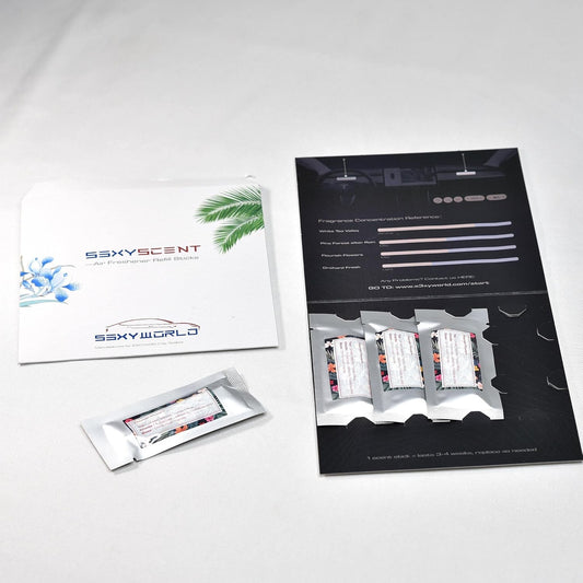 Tesla Model 3 and Model Y Air Freshener - Invisible Slim Design - Lasts 3+ Weeks - Aromatherapy Scent - Auto Odor Eliminator (White Tea Valley Refills ONLY)