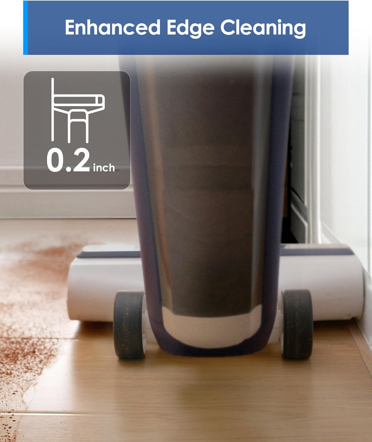 Tineco iFLOOR 5 Breeze Complete Wet Dry Vacuum Cordless Floor Washer, One-Step Cleaning for Hard Floors, Edge Clean, Auto Self-Cleaning, Lightweight & Cordless Design