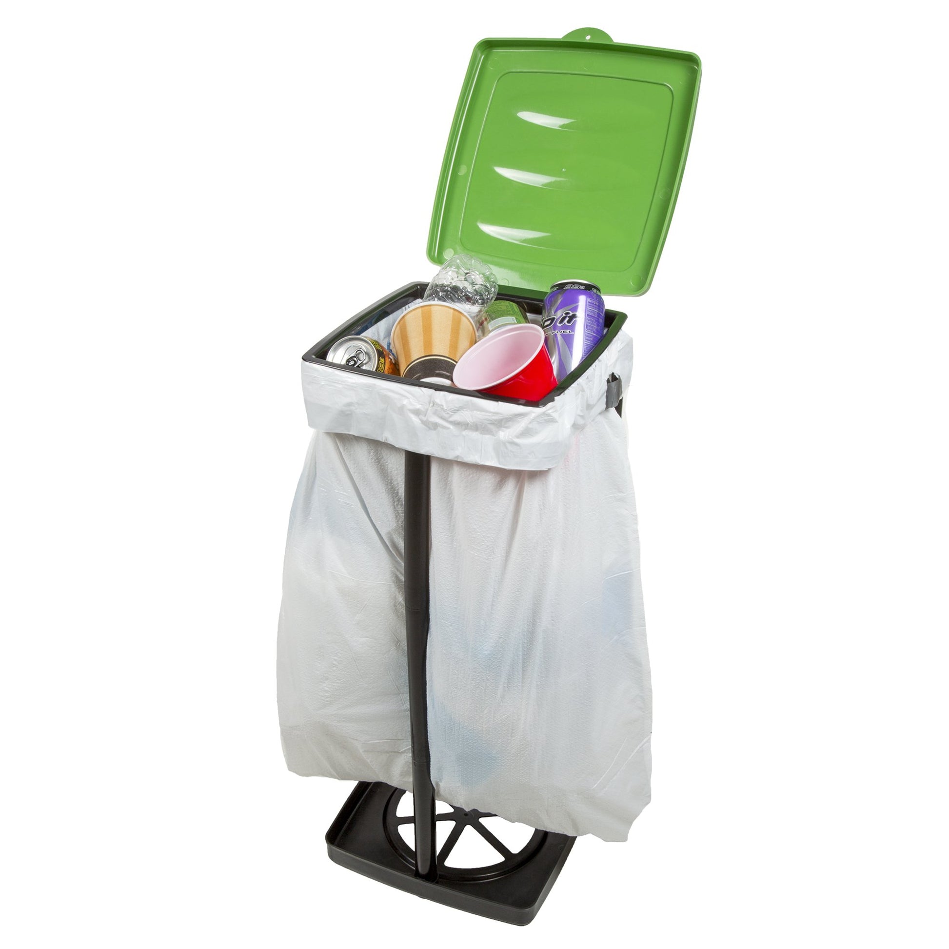 Portable Trash Bag Holder – Collapsible 13-Gallon Garbage Bin for Indoor/Outdoor Use, Camping