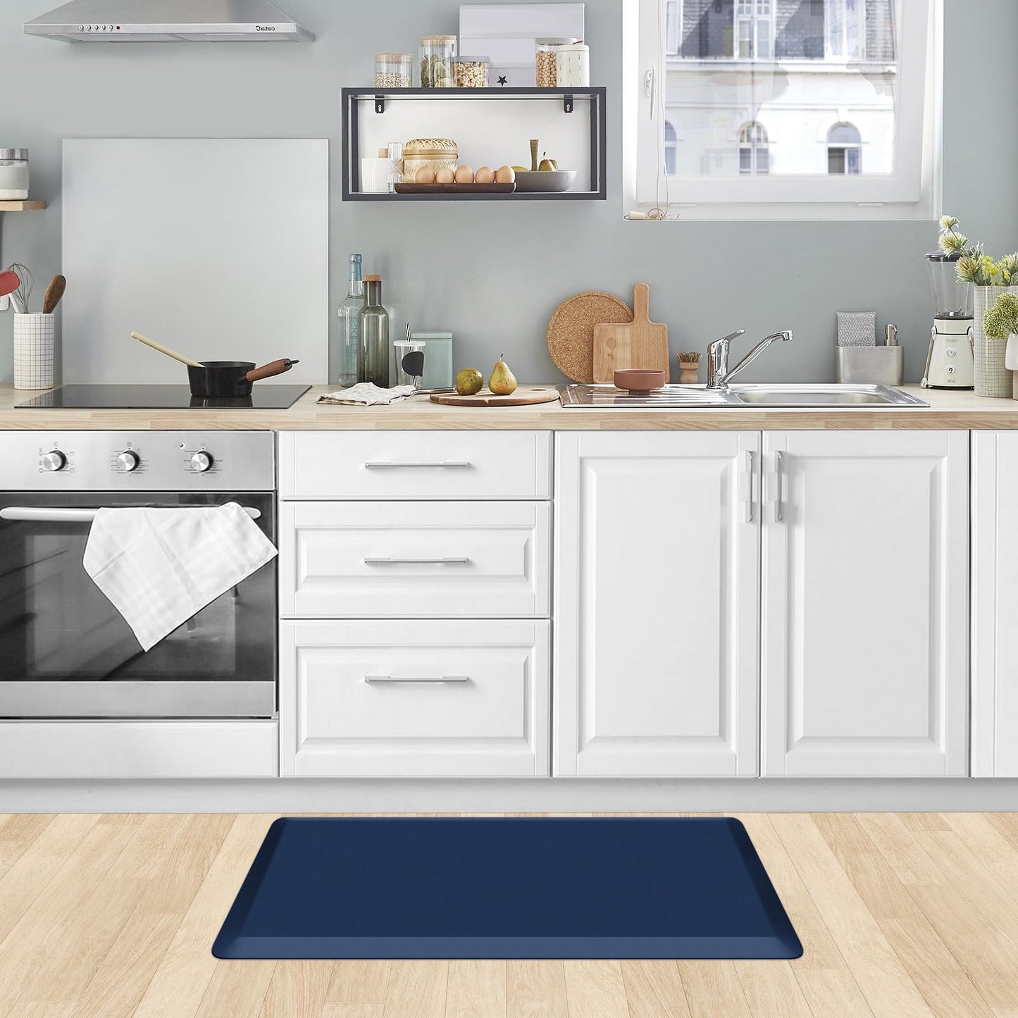 Kitchen Mat Cushioned Anti Fatigue Rug Standing and Comfort Floor Mats