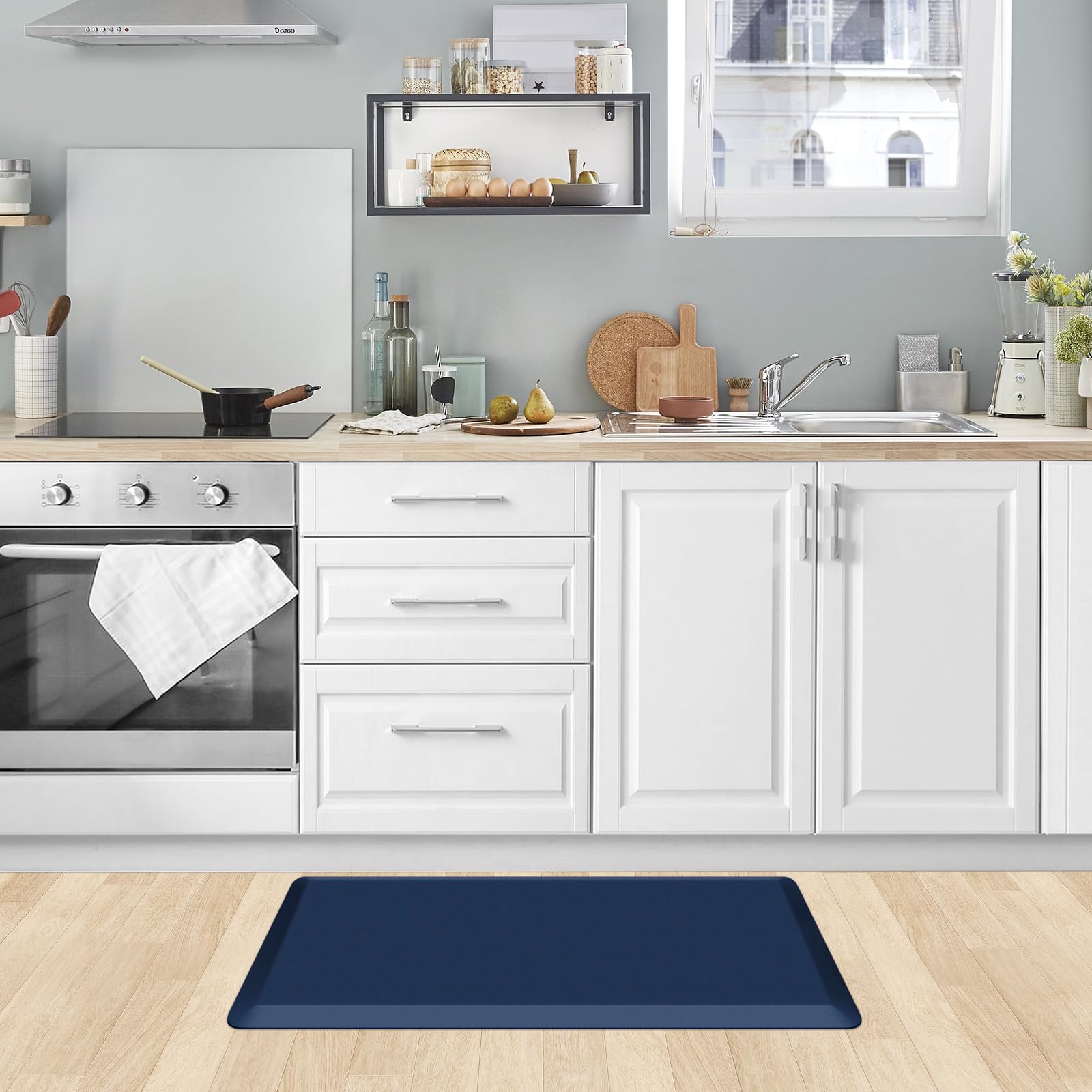 Kitchen Mat Cushioned Anti Fatigue Rug Standing and Comfort Floor Mats