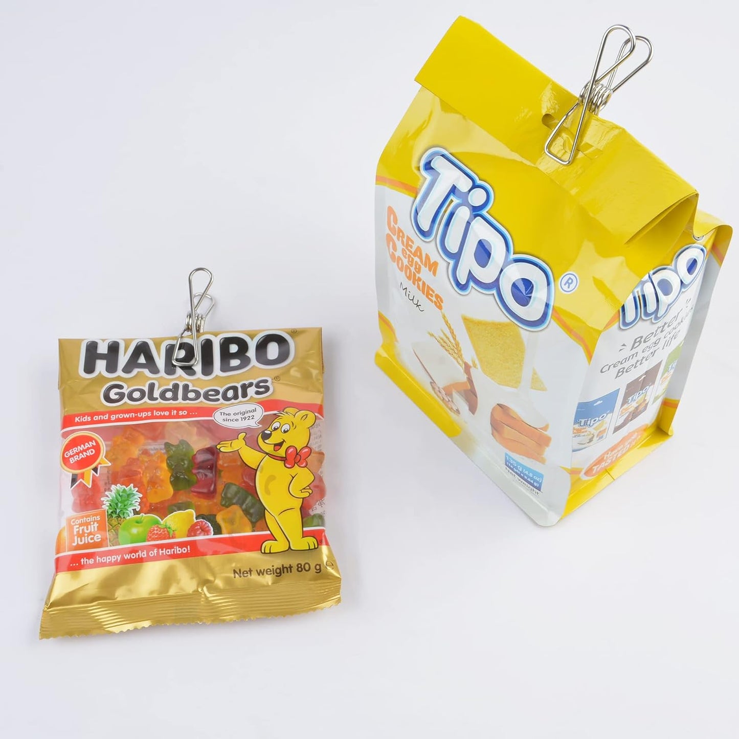 100 Pcs Clothespins Laundry Chip Clips - Durable Stainless Steel Clothes Pins,Heavy Duty Clamp Metal Wire Clothes Pegs with One Storage Bag & 2 Hooks,for Outdoor Clothesline Home Kitchen Office