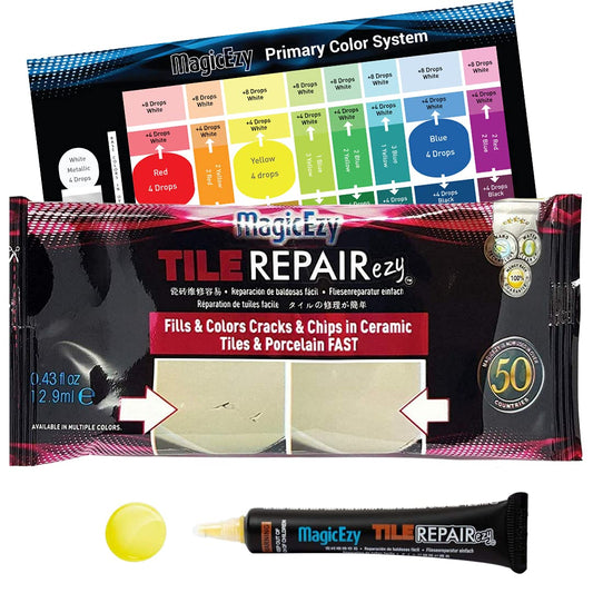 MagicEzy Tile RepairEzy - Professionally and Easily Touch-Up Tile Chips over 1 mm on Porcelain and