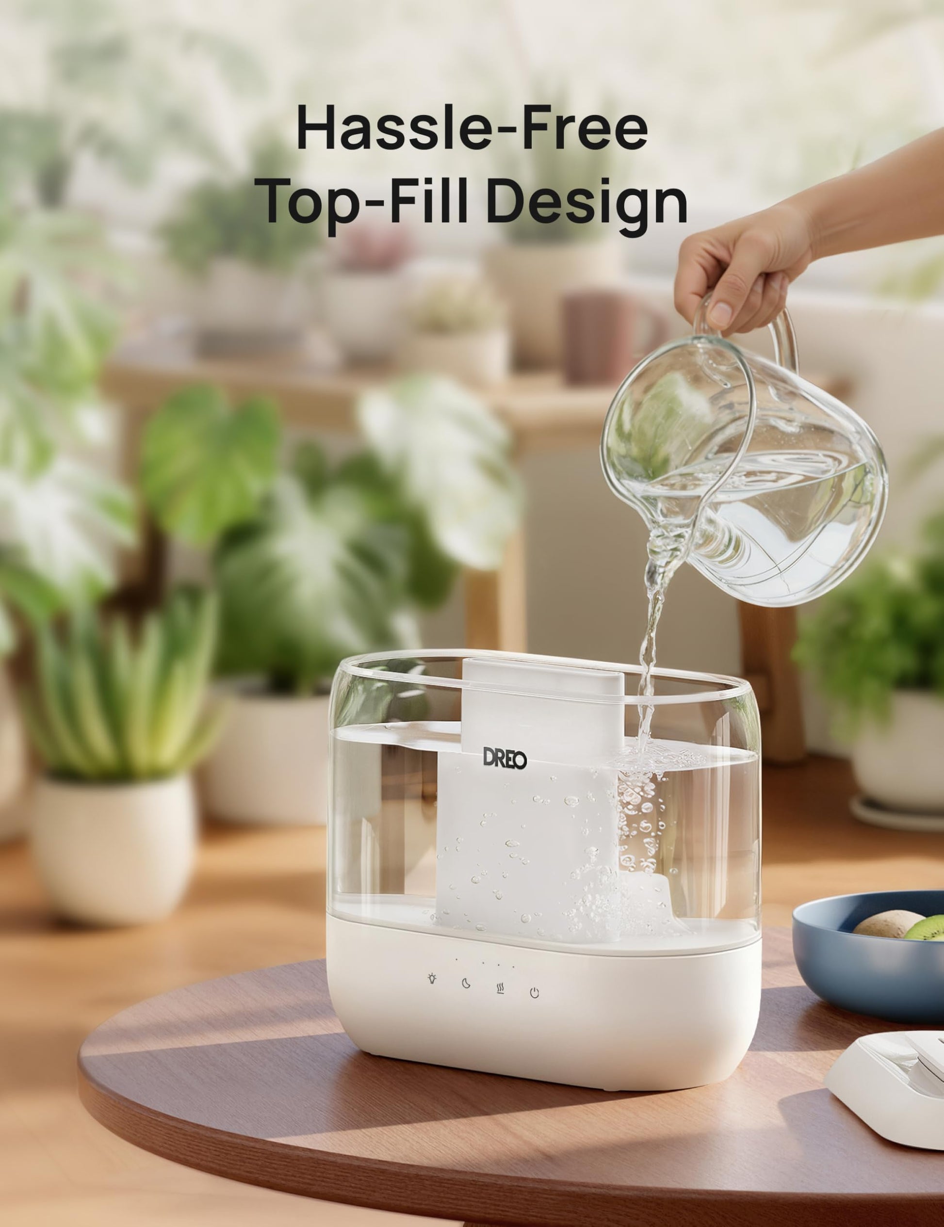 DREO 4L Humidifiers for Bedroom, 36H Runtime, 28 dB Quiet, HM311