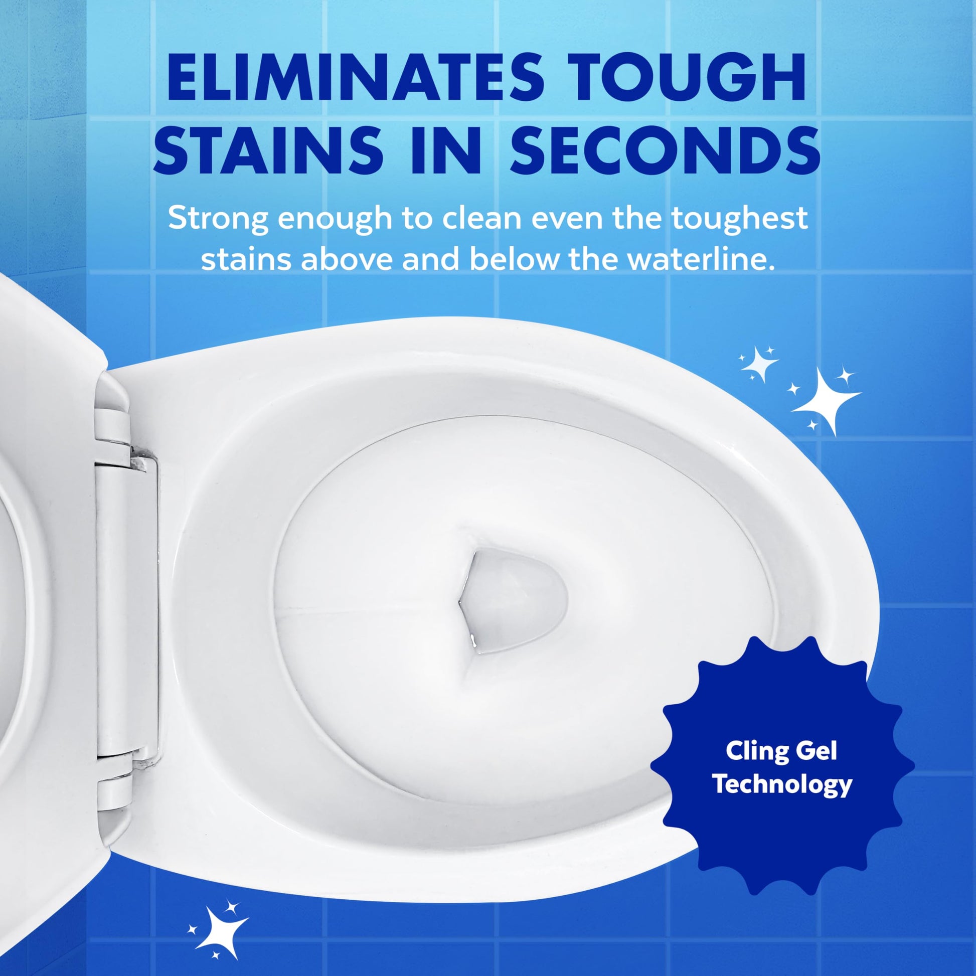 Lysol Toilet Bowl Cleaner, Max Strength Bathroom Cleaning Supplies, Toilet Bowl Cleaner Clinging