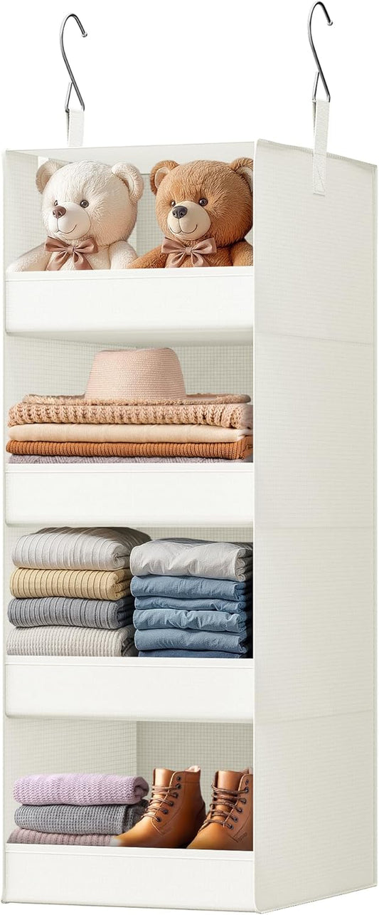 GRANNY SAYS 4-Shelf Hanging Organizer, Closet Hanging Shelves, Closet Hanging Storage Organizers