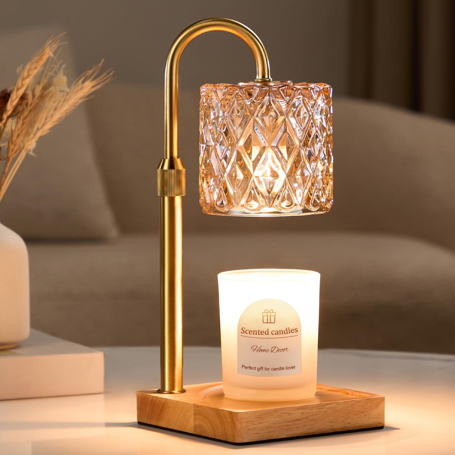 Candle Warmer Lamp with Timer,Wax Melt Warmer Housewarming Gifts for Women