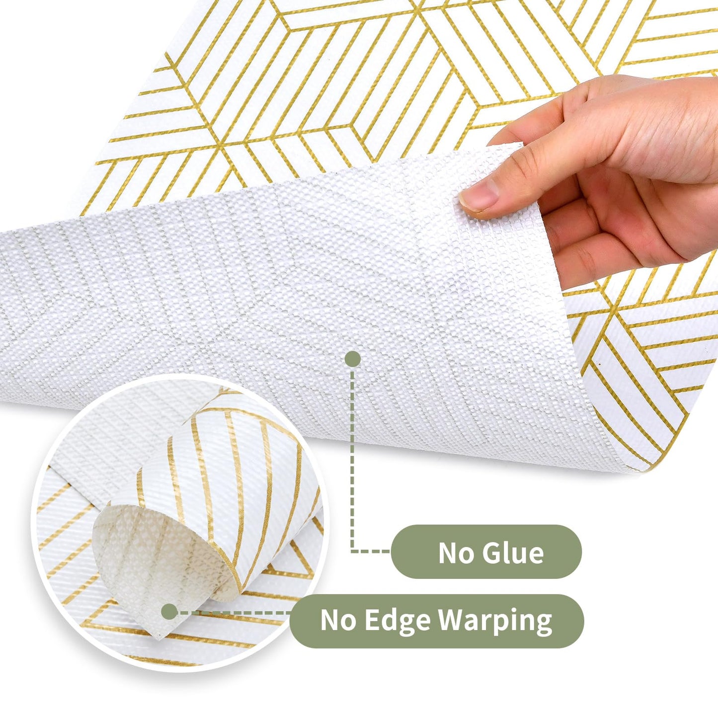 Shelf Liners for Kitchen Cabinets 12in x 20FT, Non Adhesive Cabinet Liner Strong Non-Slip Thickened