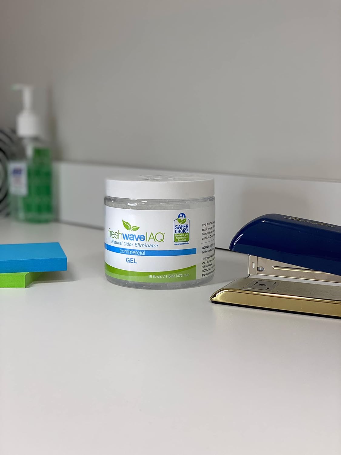 Fresh Wave IAQ Commercial Odor Eliminating Gel, 16 Fl. Oz. | Pack of 3 | Odor Absorbers for Home | Safer Odor Relief | Natural Plant-Based Odor Eliminator | Replace Every 15-60 Days