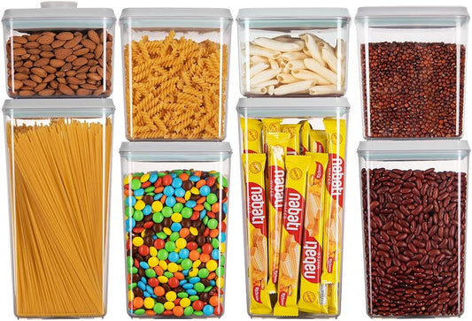 Ankou Food Storage Containers Pop Airtight Food Storage Containers with Lids for Kitchen Pantry