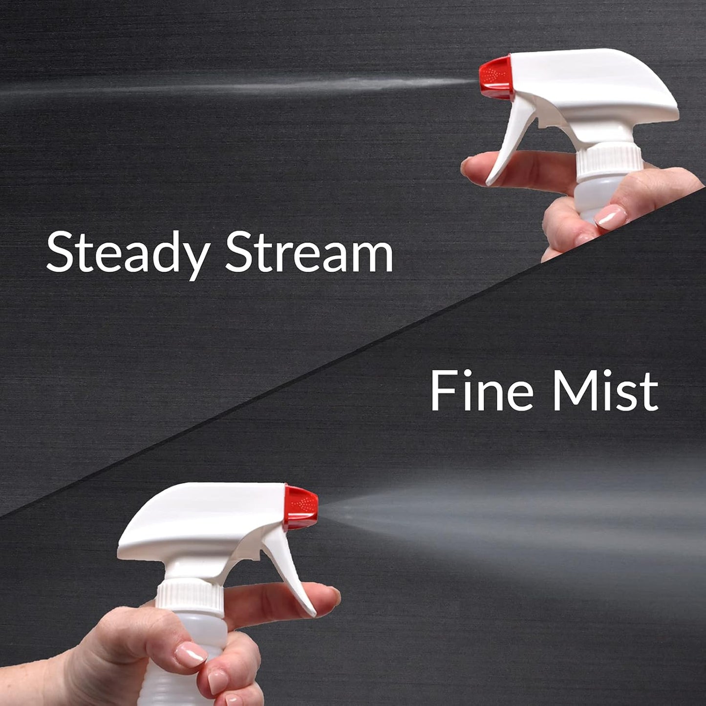 Pinnacle Mercantile Plastic Spray Bottles Leak Proof Technology Empty 16 oz Value Pack of 152 Made In USA