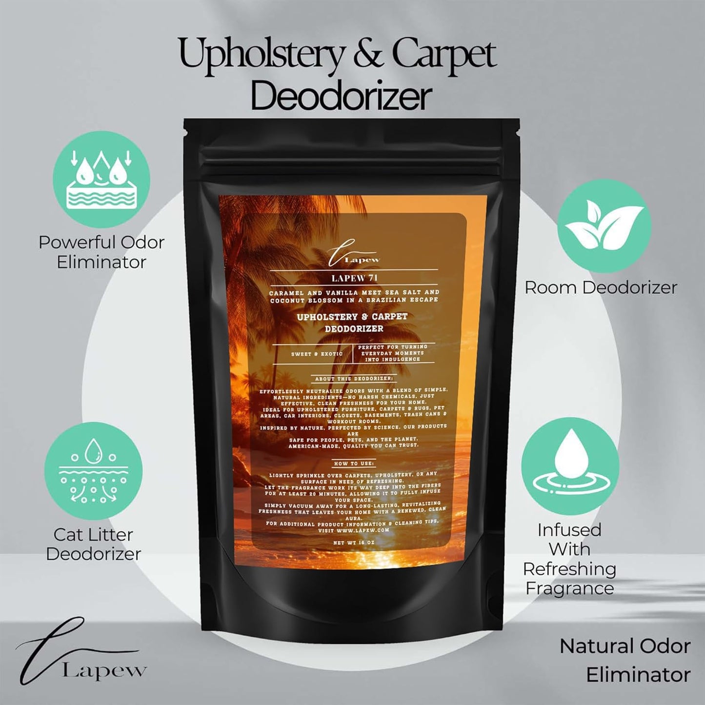 71 Carpet Freshener Powder 16 oz | Powerful Odor Eliminator for Home | Upholstery Deodorizer | Carpet Deodorizer | Cat Litter Box | Cheirosa 71 Fragrance