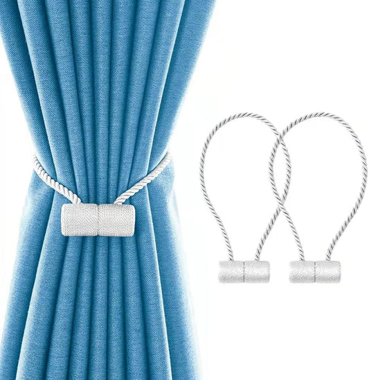 18 Inch Strong Magnetic Curtain Tiebacks, Curtain Holdbacks Modern Upgrade Strong 2021 New Twisted