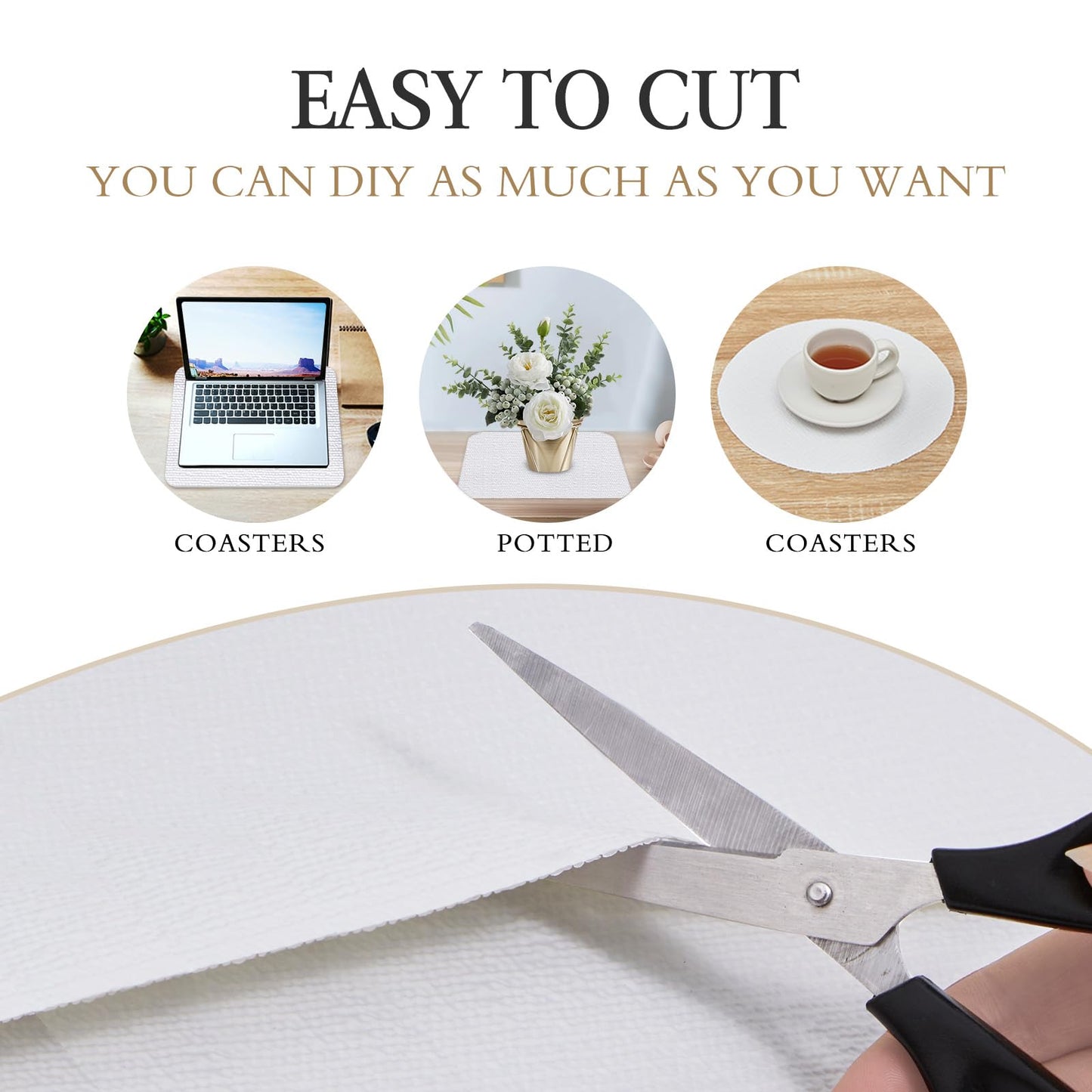 Beautysaid Shelf and Drawer Liner for Kitchen Cabinet Non Adhesive Non Slip