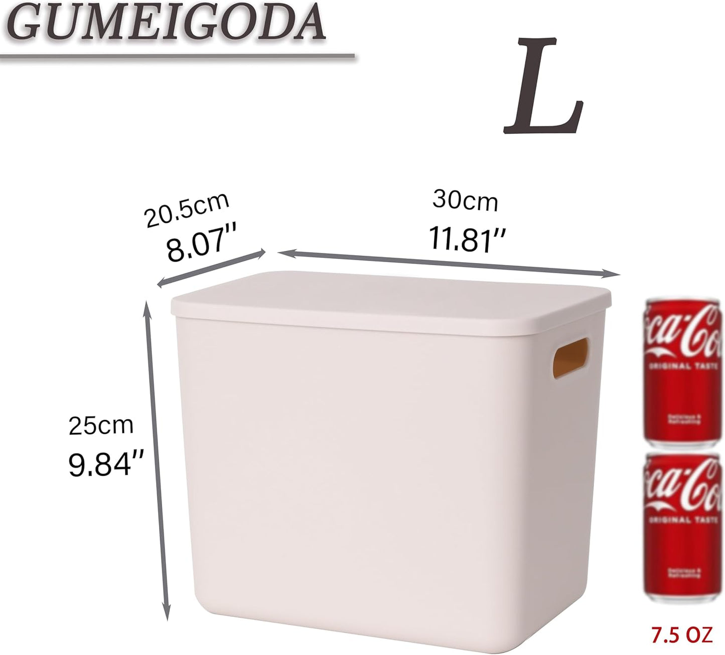 Plastic Storage Bins with lids,Storage Baskets,Container with handle,Storage Organizer Bins for Shelves,Office,Bedrooms,Closets, Cabinets(Gray,3L)