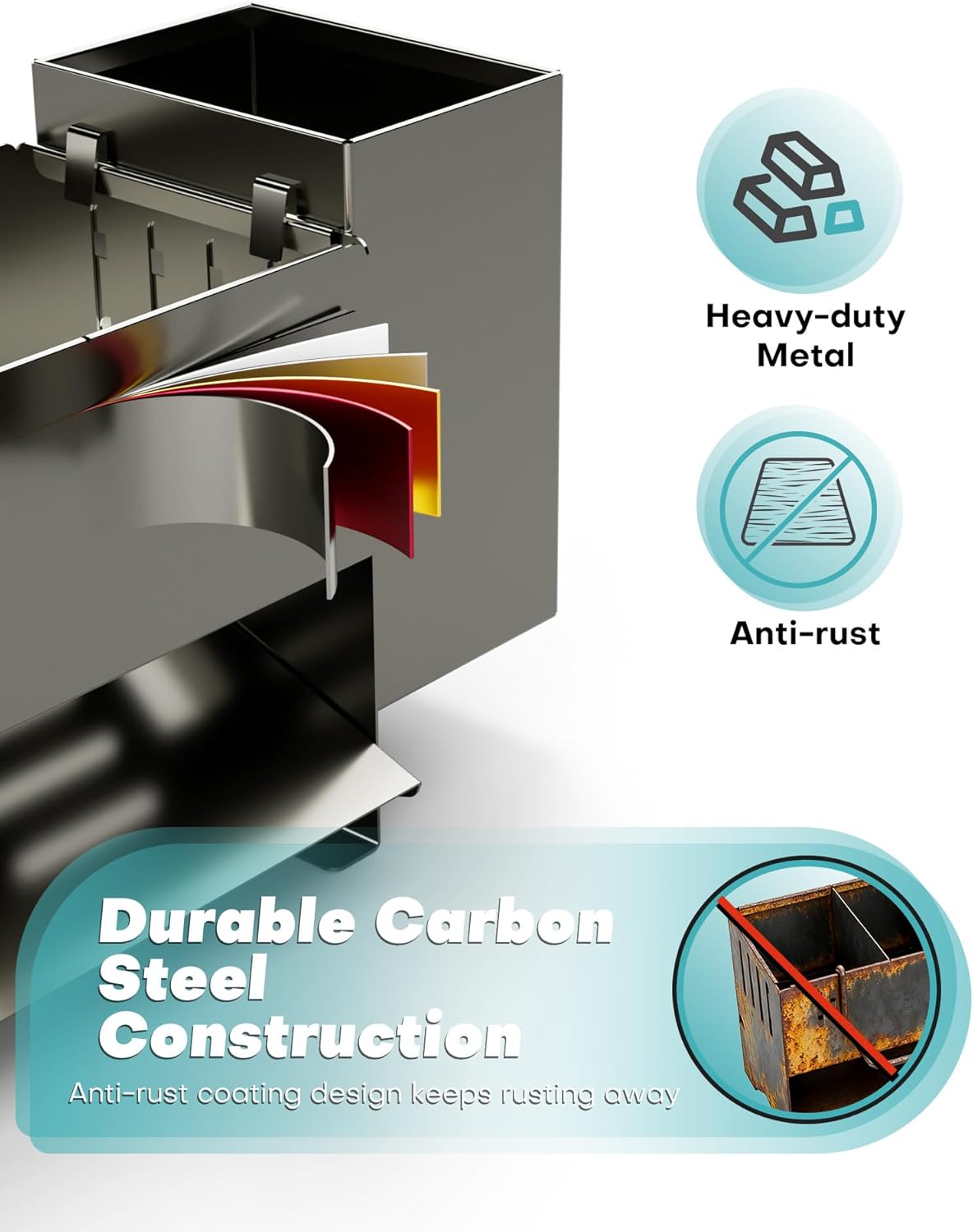 Sponge Holder for Kitchen Sink, Space-Saving Sink Caddy with Brush Holder, Kitchen Countertop Organizers and Storage Essentials