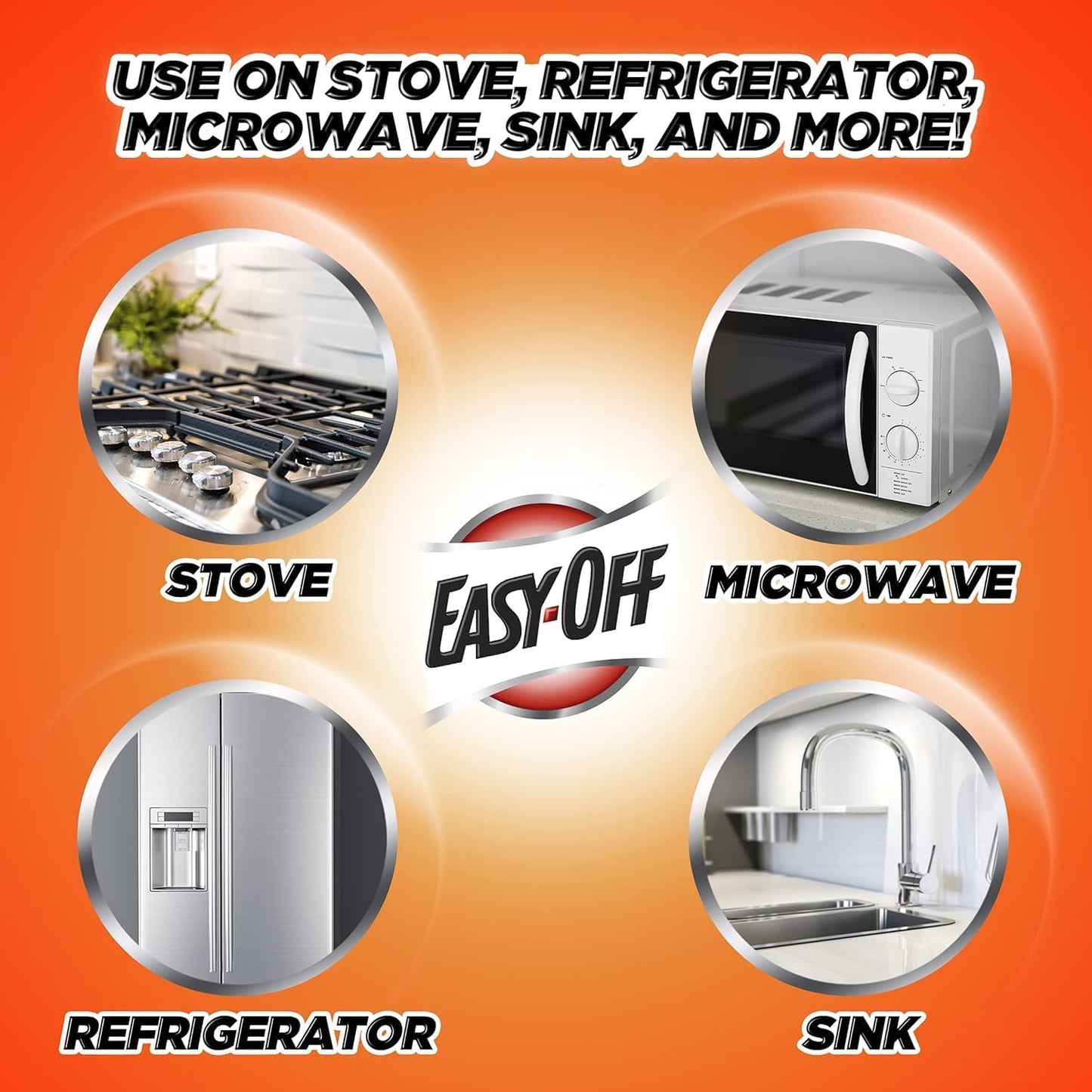 Easy-Off Specialty Kitchen Degreaser Cleaner, Clear, Lemon, 16 Fl Oz