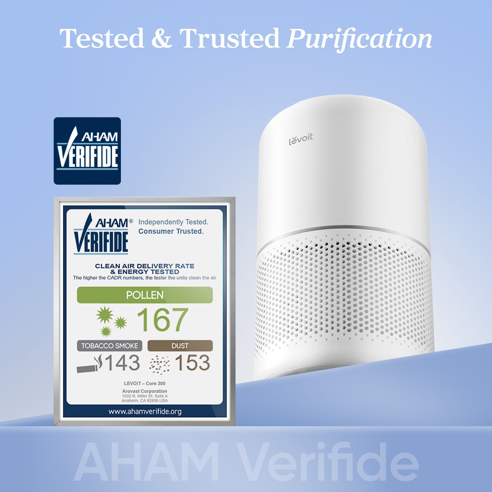 LEVOIT Air Purifier for Home Allergies and Pets Hair Smokers in Bedroom, H13 True HEPA Filter, 24db