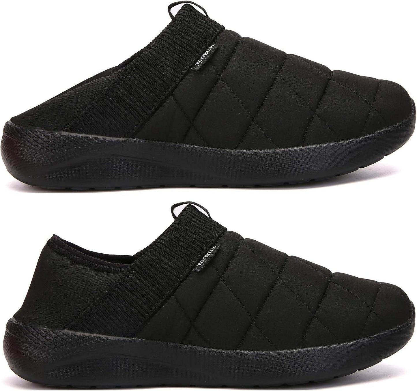 KUBUA Slippers for Men and Womens Indoor House Shoes Plush Slip on Outdoor Garden Loafers