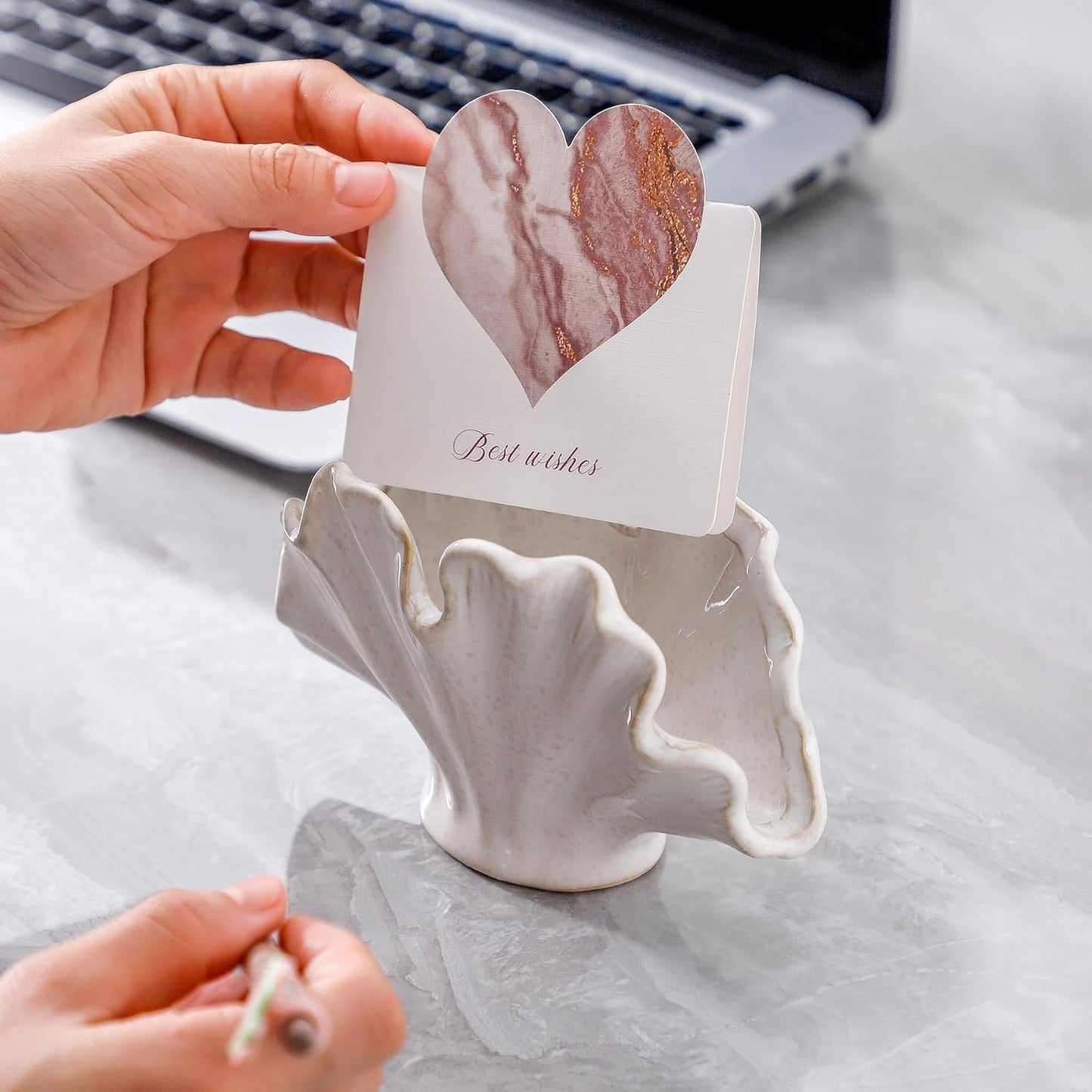 Ceramic Sponge Holder,Sponge Holder for Kitchen Sink,Compact Sink Caddy Organizer-Scouring Pad and Dish Sponge Holders,Farmhouse Kitchens Decor Cute Kitchen Gadgets Accessories(White)