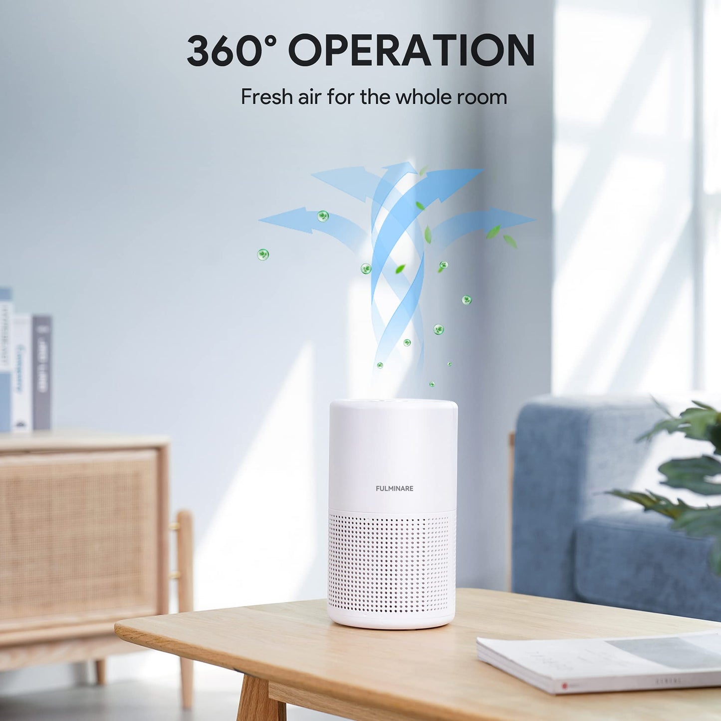 Air Purifiers for Bedroom, FULMINARE H13 True HEPA Filter