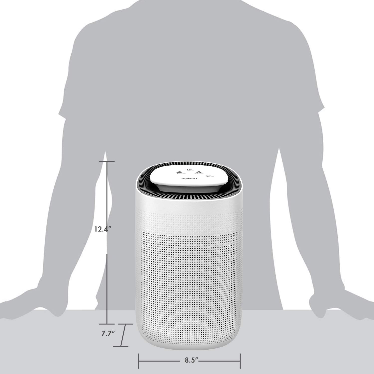 Tenergy Sorbi 1000ml Air Dehumidifier w/Purifying Function, True HEPA Filter, Auto Shutoff, Touch