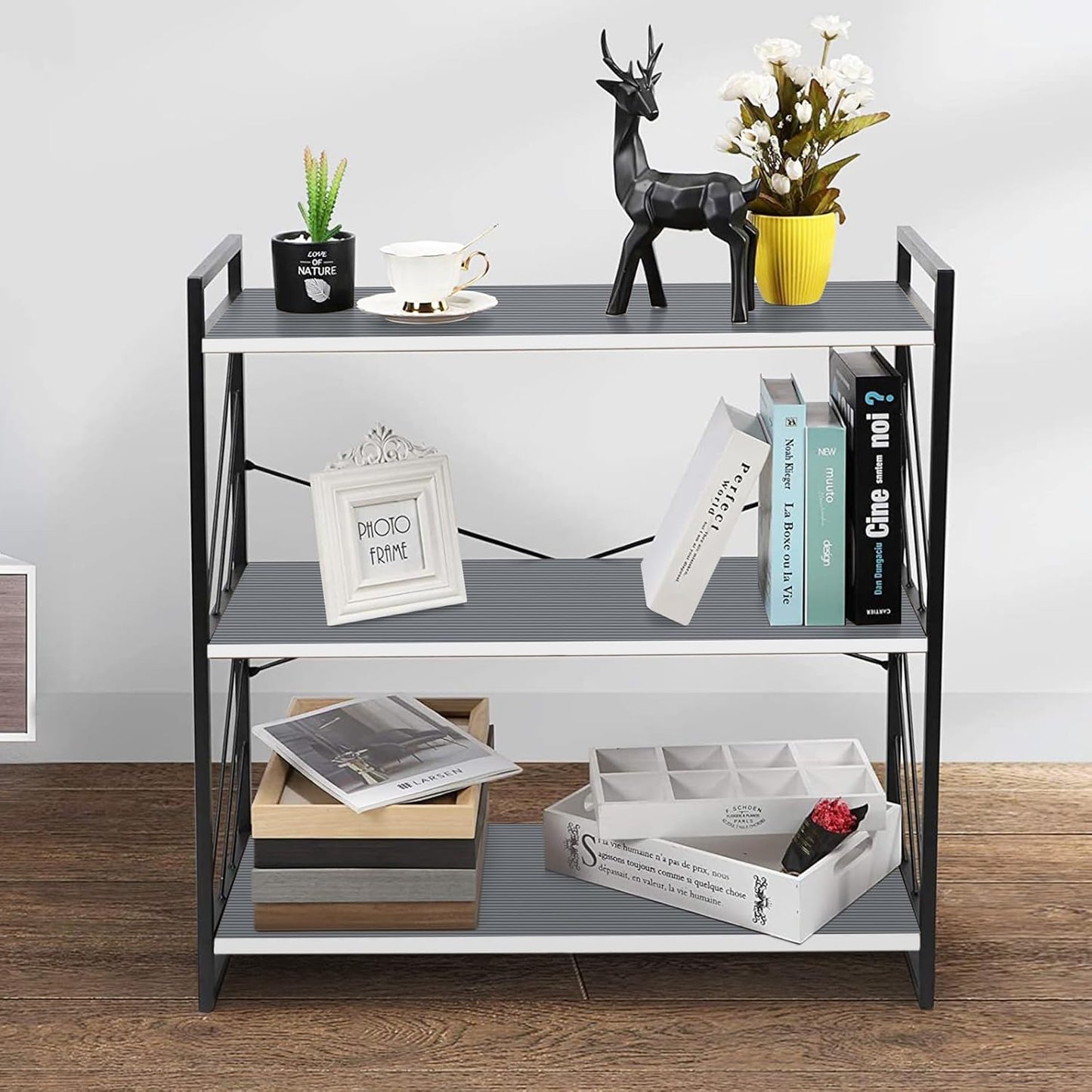 Shelf Liners for Kitchen Cabinets Drawer Liner Non Adhesive Cupboard Mat EVA Material Waterproof Refrigerator Mats Washable Fridge Liner for Cupboard and Desks Liner Gray 11.8 x 393.7 Inches