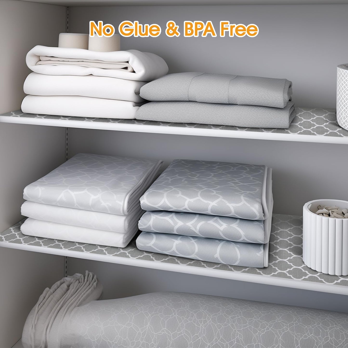 Shinlendid Shelf and Drawer Liner for Kitchen Cabinet Non-Adhesive Non Slip