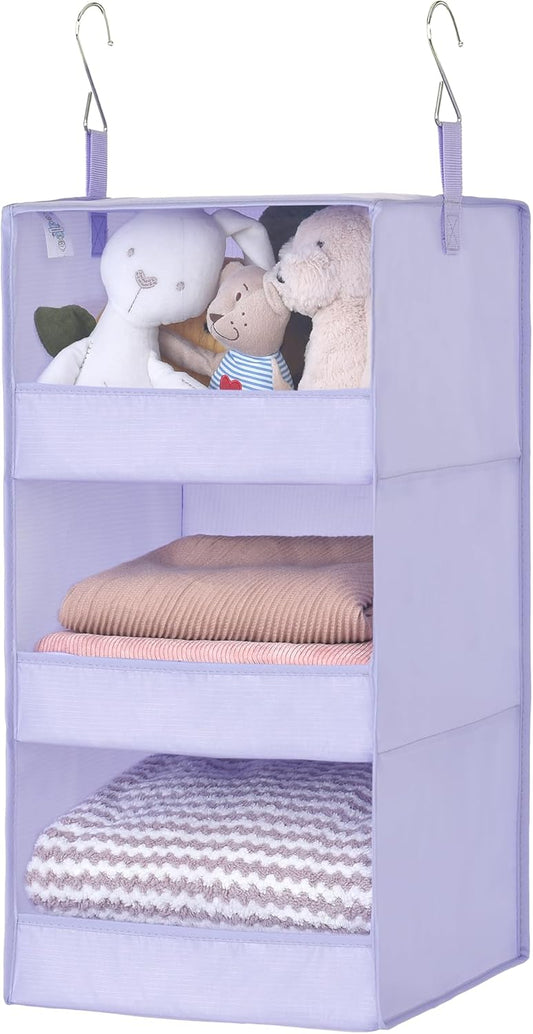 GRANNY SAYS 3 Shelf Hanging Closet Organizers and Storage, Collapsible Closet Storage Organizer