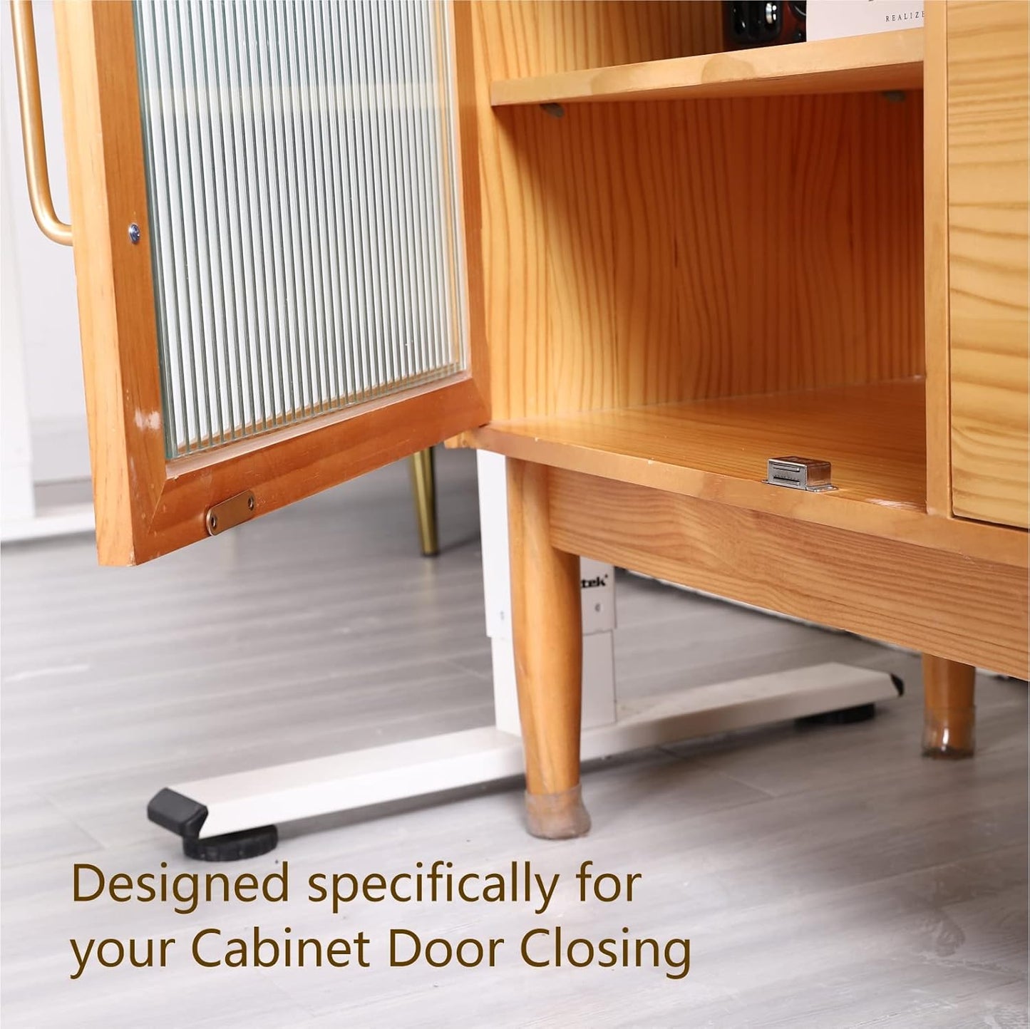 Mousike Cabinet Magnets 30lb Stainless Steel Magnetic Door Catch with Strong Magnetic for Kitchen Cupboard Wardrobe Closet Cabinet Door Drawer Latch (2.1"(Silver 12 Pack))