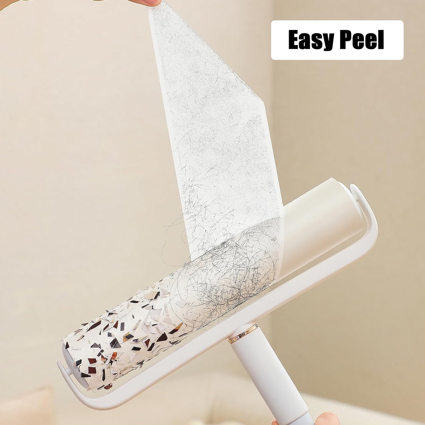 6 Pack 9.45 inch Lint Roller Refill Extra Sticky 9.4-9.5 inch Wide Large Lint Roller Refills for Floor Pet Hair Remover Replacement Refills Total 360 Sheets (6 Sticky Rolls)