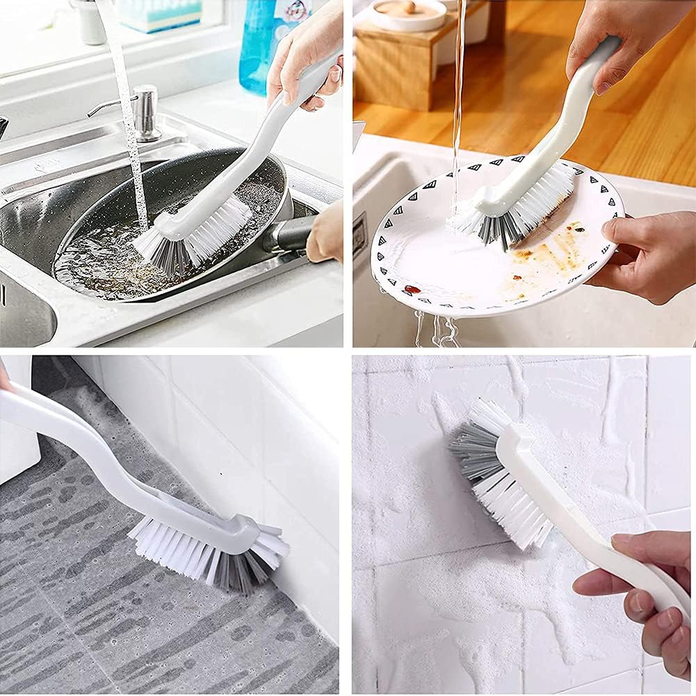 ELANE 10 Pcs Dish Scrub Brush Small Scrub Brushes for Cleaning,Kitchen Scrub Brush for Dishes,Corner Scrub Brush