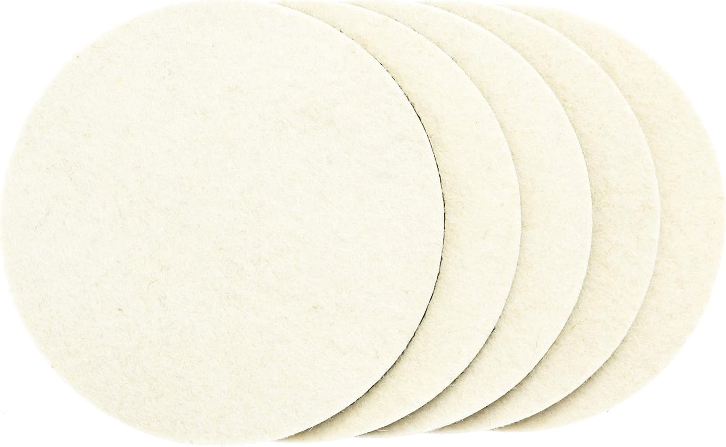 Glass Polishing Pad Discs for Use with Cerium Oxide 5 Pack | 3", 5" and 6" | Remove Scratches and Scuffs in Windshields, Windows, Table Tops and More (6")