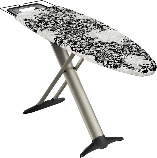 Bartnelli Pro Luxury Ironing Board - Extra Wide 62x19” Steam Iron Rest, Adjustable Height, T-Leg