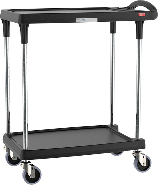 Metro myCart Plus Utility Cart - Choose-Your-Height Adjustable Heavy Duty Rolling Cart for Home