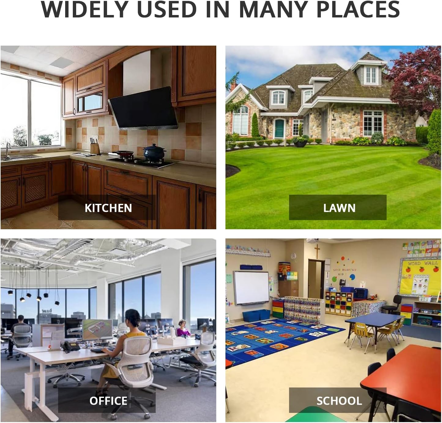 Ultra Strong 15 Gallon Drawstring Trash Bags (102 Count) Large Heavy Duty Thicken Plastic Tall Kitchen Garbage Bags Black for Kitchen Office Lawn Yard