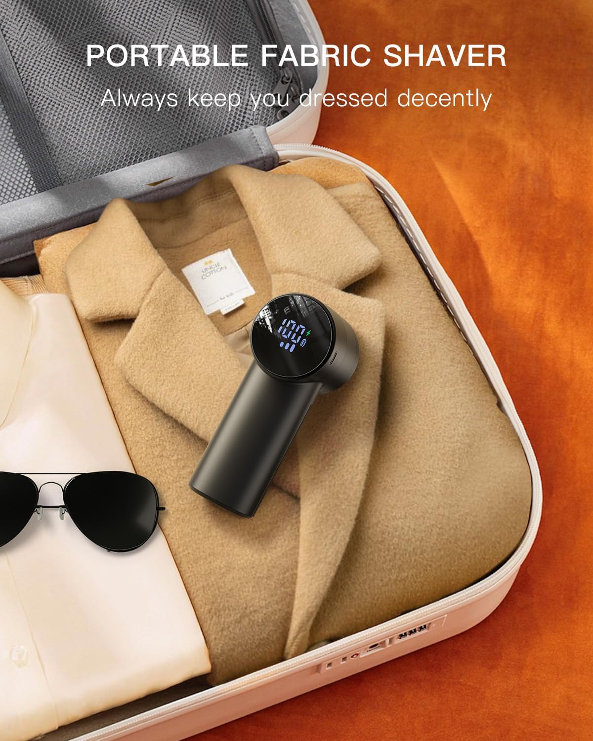 Electric Lint Remover and Fabric Shaver, Rechargeable Clothes Shaver for Sweater Furniture Couch, 3-Speed Pill Remover Defuzzer to Remove Fuzz Pilling from Blanket Jacket