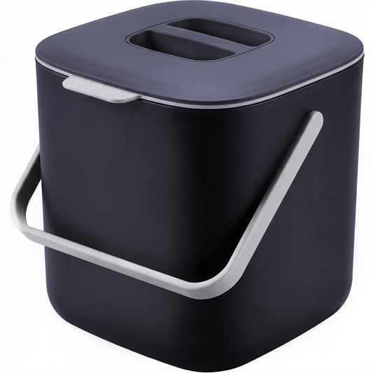 Compost Bin Kitchen, Sealed Countertop Compost Bin，No Filter Required, 0.7Gal Indoor Compost Bin