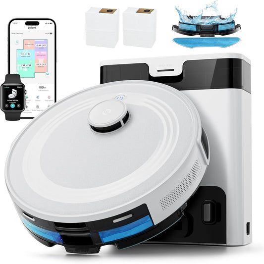 Lefant LiDAR Robot Vacuum and Mop, 45-Day Self-Emptying, 190° PSD Obstacle Avoidance, Customized