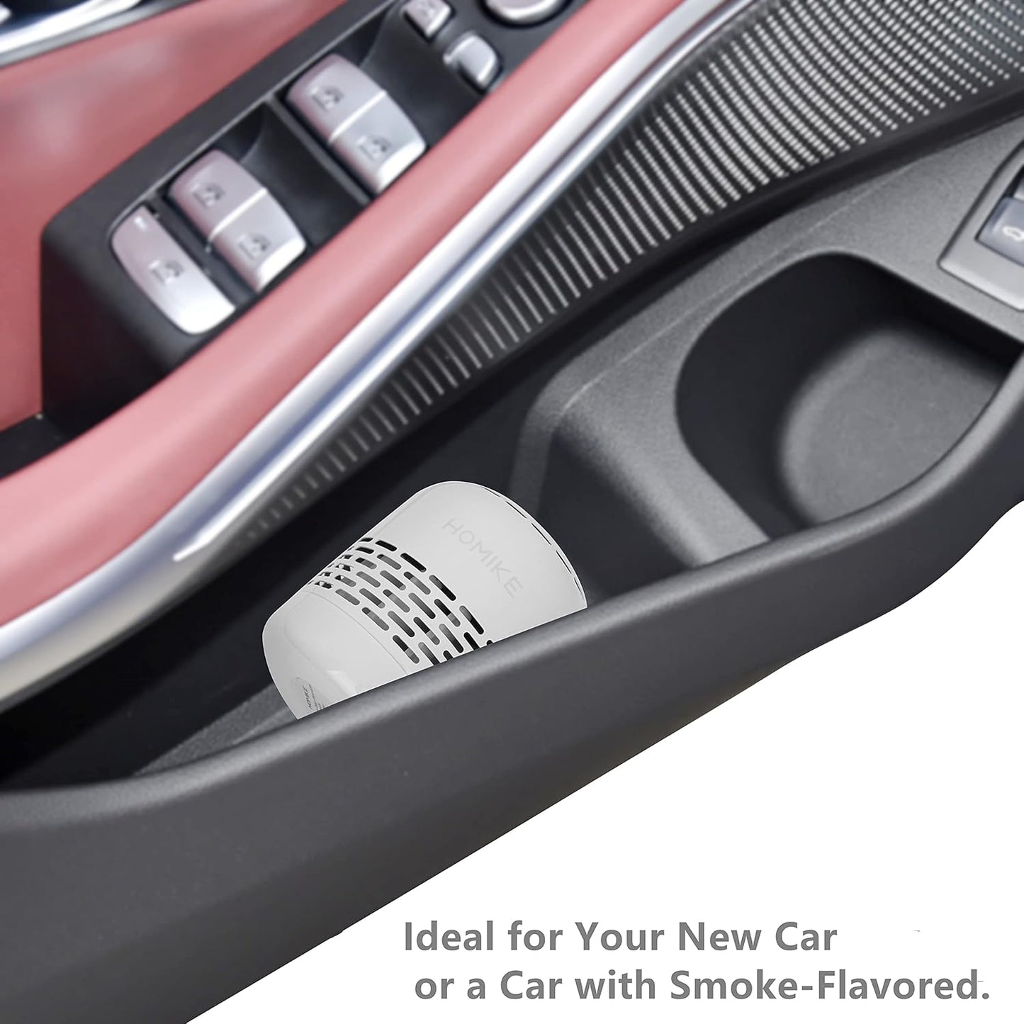 HOMIKE Refrigerator Deodorizer, Odor Eliminator,Last up to 10 Years for Car,Closet,Shoes Cabinet,Fridge and Freezer,Outperforms Baking Soda and Activated Carbon(White)