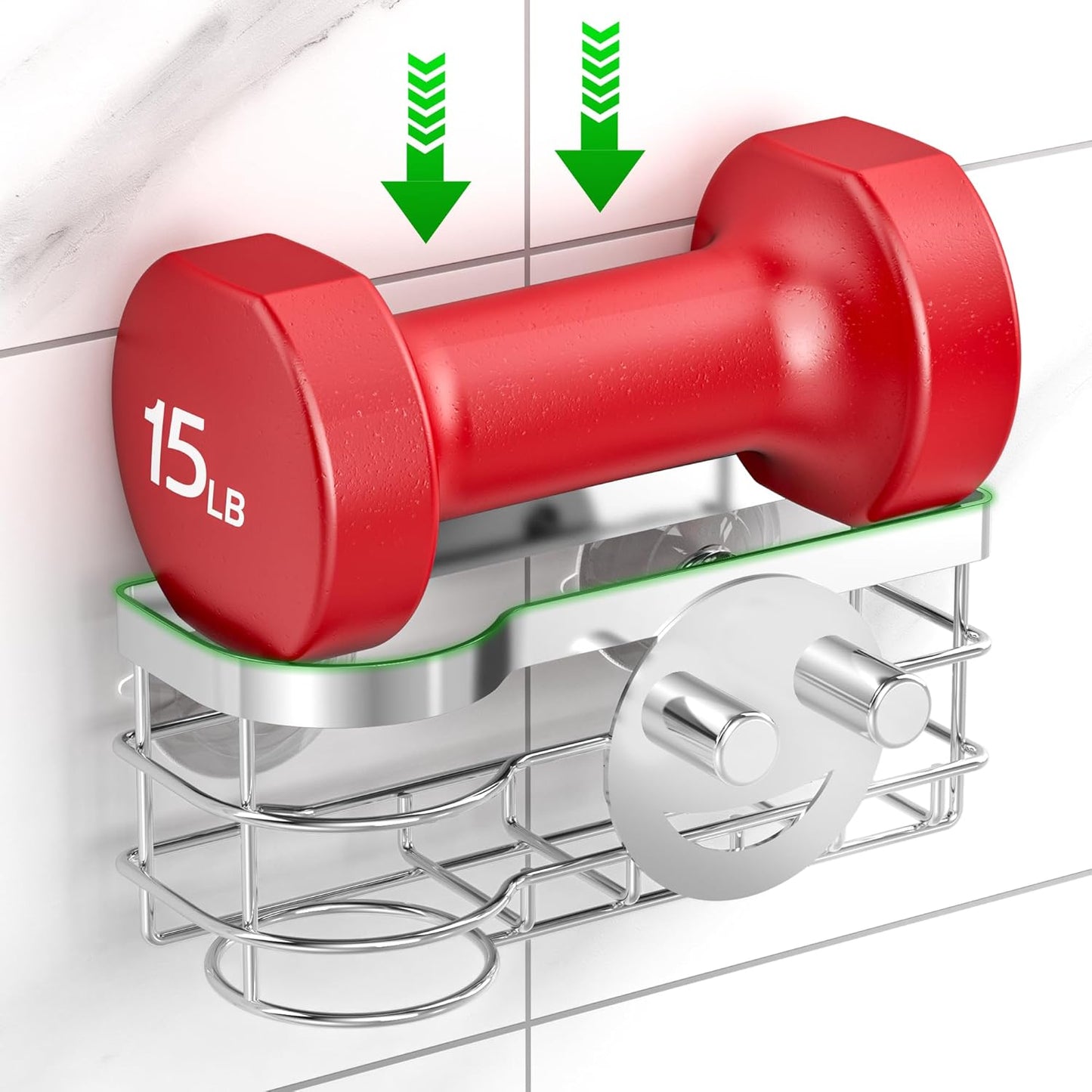 Cisily Smiley Sponge Holder for Kitchen Sink Caddy, Stainless Steel Movable Brush Holder Dish Cloth Hanger, Suction Cup Sink Caddy Organizer Scrubber Accessories (Silver)