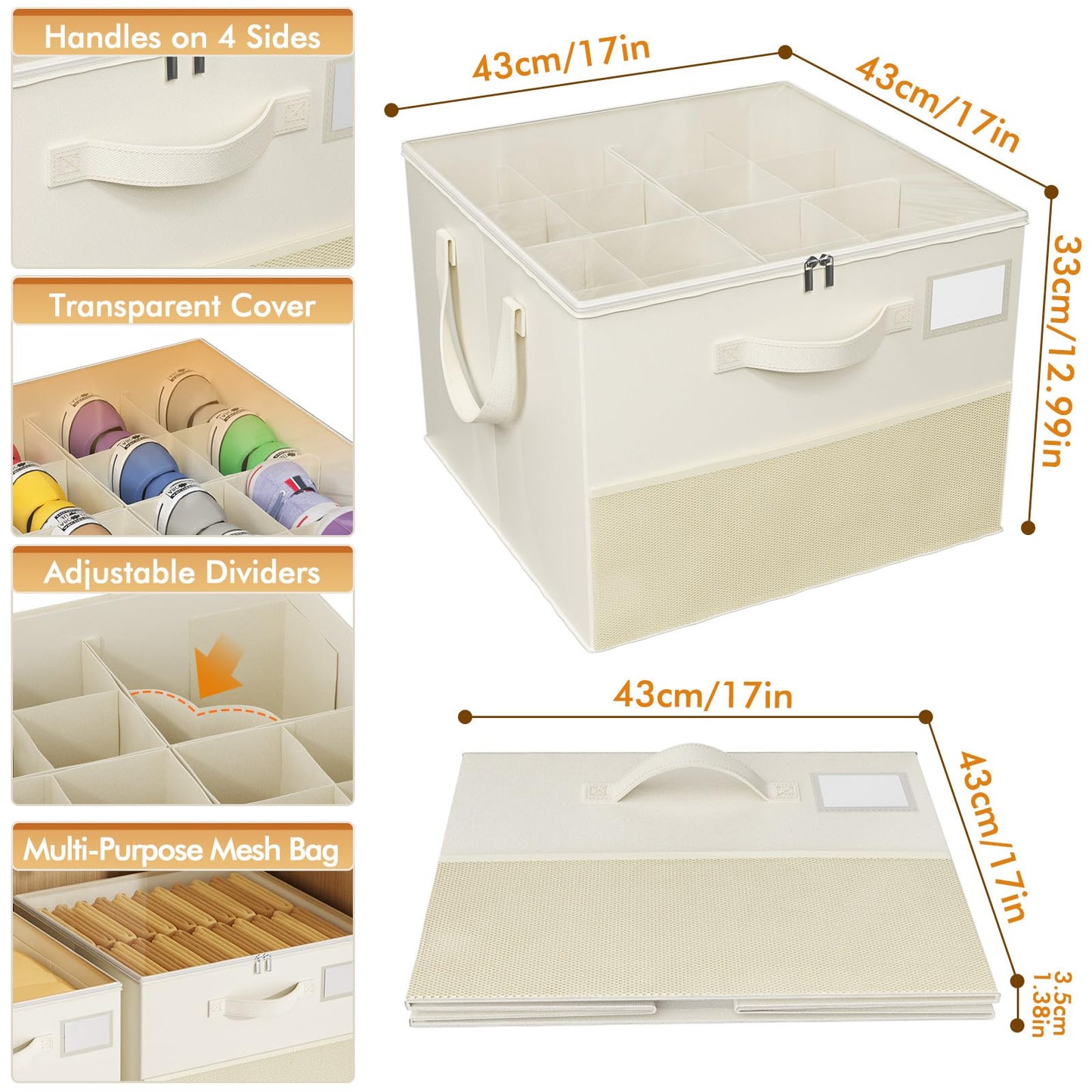 Plus Size 2 Pack Shoe Organizer for Closet, Foldable Shoe Storage Box