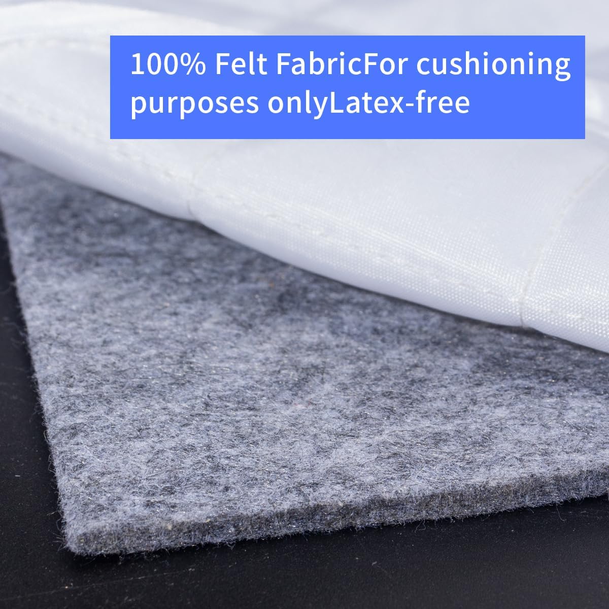 Felt Rug Pad, 10x14 Ft Extra Large Area Cushioned Carpet Liner, Thick Felt Pads for All Floors