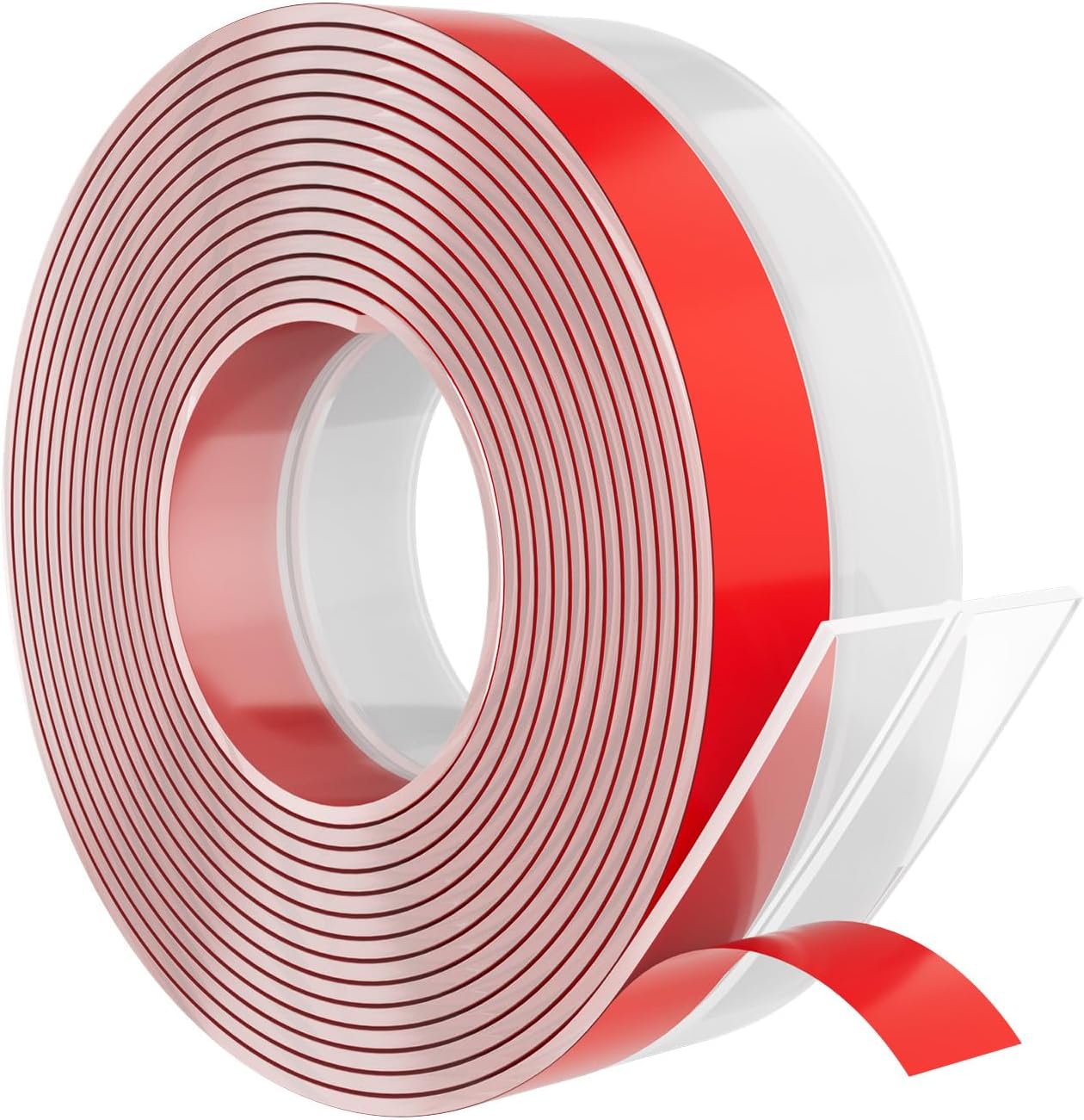 Heavy-Duty 20 ft x 2 in Weather Stripping, Door Draft Stopper Silicone Seal Strip for House and Glass Shower Doors for Collision and Side Gaps of Door and Windows, Clear