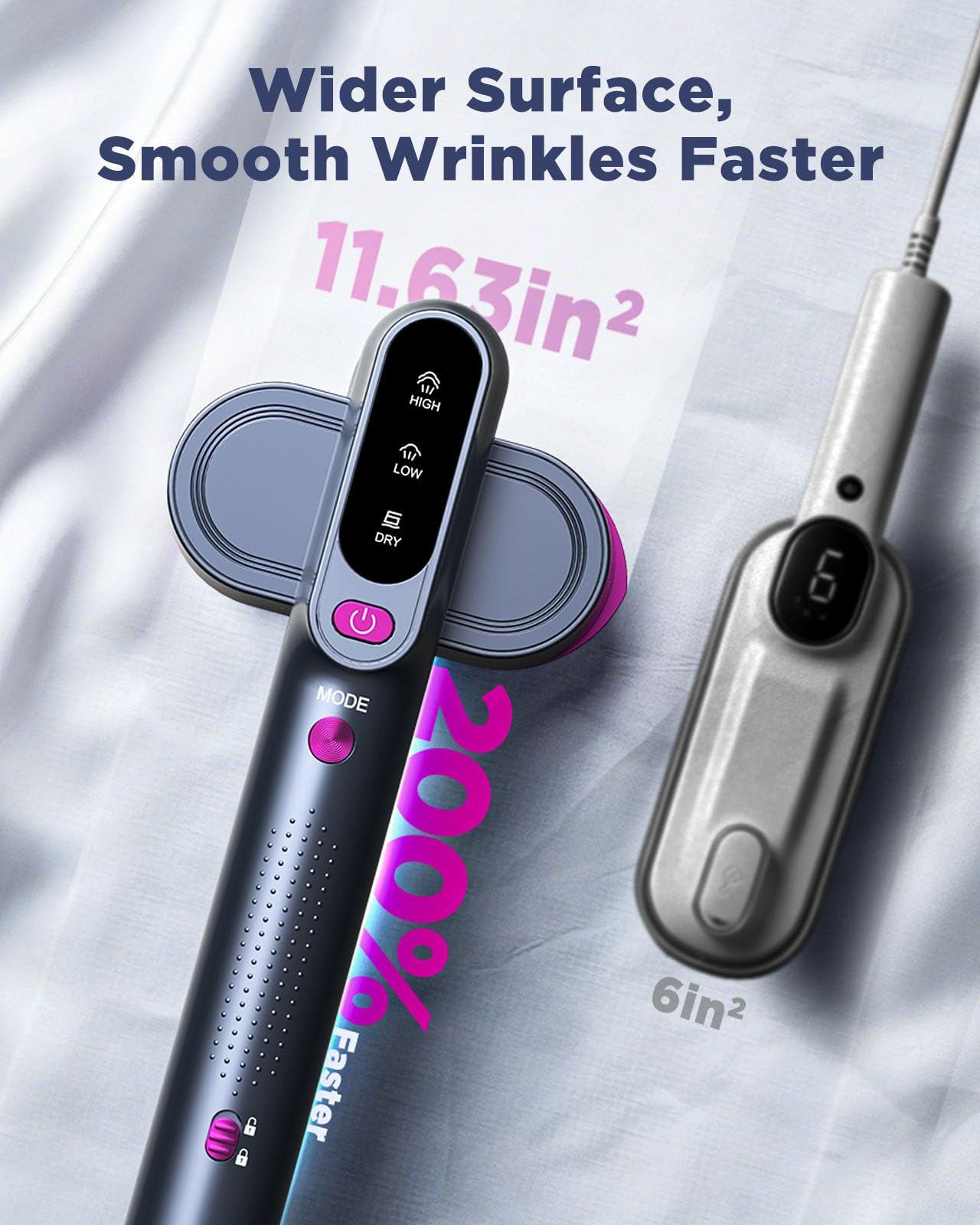 Travel Steamer for Clothes,100-240V Travel Steamer & Iron 2 in 1 with Fast Heat-Up,1200W Portable