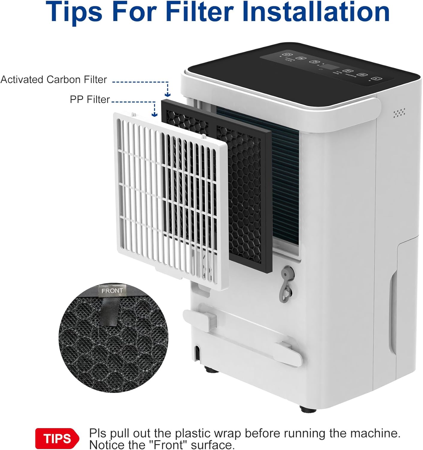 Shinco 30 Pints Dehumidifier for Home and Basements, 1500 Sq.Ft Dehumidifiers with Drain Hose, Auto or Manual Drainage, Auto Defrost, Quietly Remove Moisture, Activated Carbon Filter, 24HR Timer