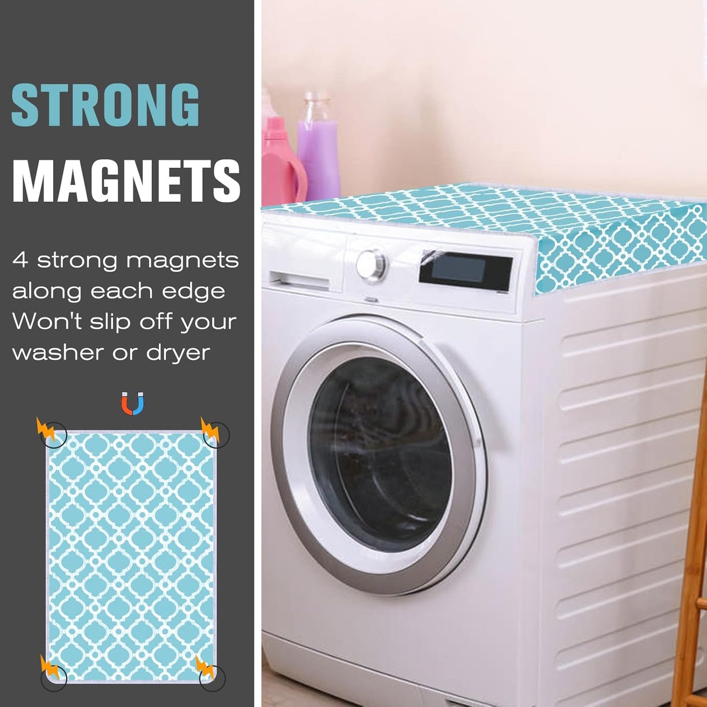 Ironing Mat, Portable Travel Ironing Pad, 28 x 24inch Ironing Mat for Table Top of Washer, Dryer, Table Top, Countertop, Silincoe Coating and Scorch Resistant