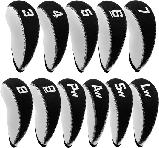 Golf Iron Covers for Golf Clubs Neoprene Golf Iron Cover Set 11pcs/10pcs Golf Iron Headcovers Golf