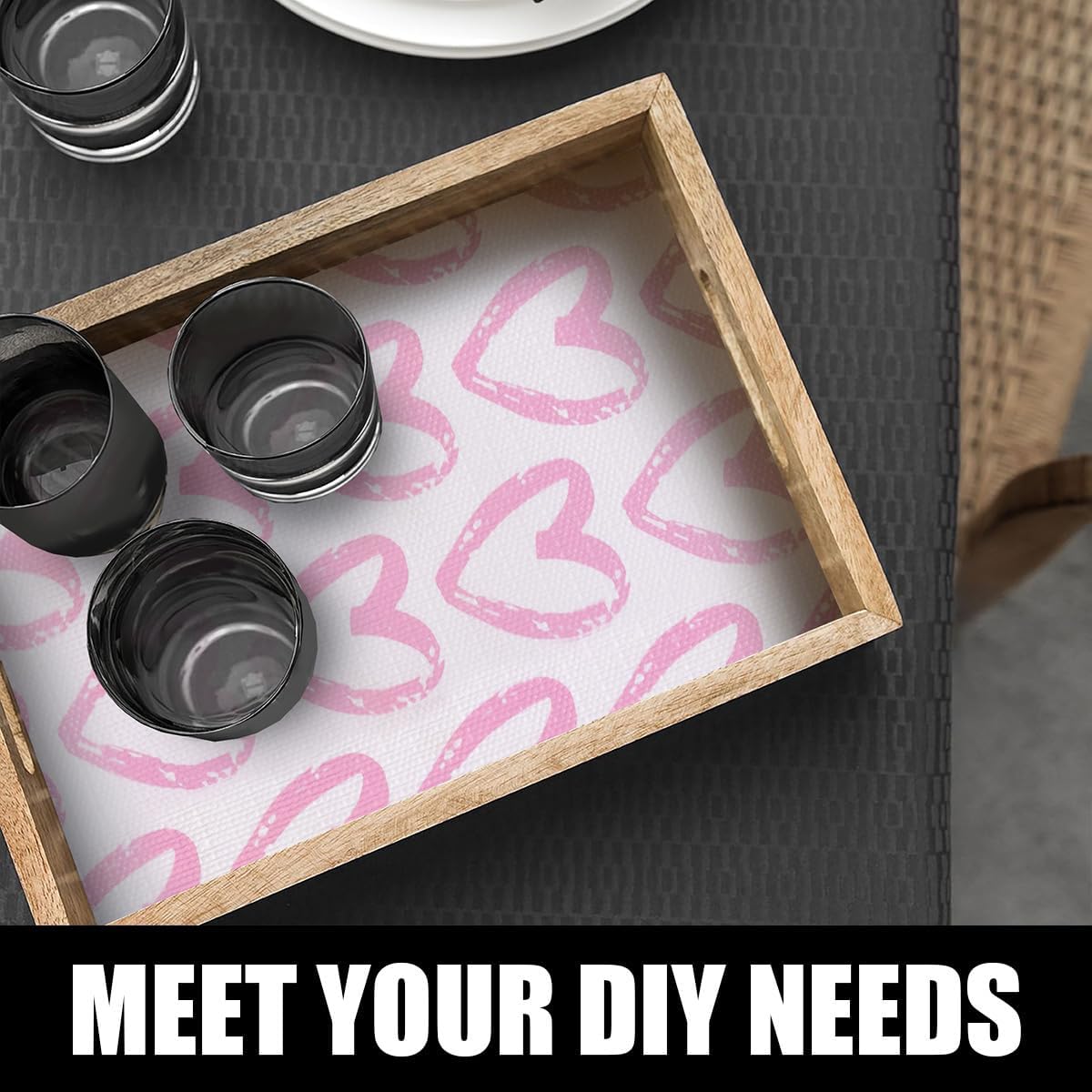 Heart Drawer Liner for Cabinets 16IN x 10FT,Shelf Liner Non-Adhesive and Strong Non-Slip Cabinet Drawer Liners for Kitchen,Table,Bookshelves,Waterproof Cupboard Liners,Pink