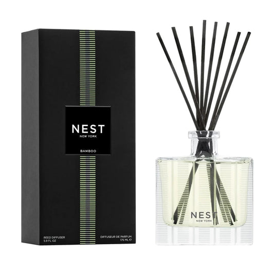 NEST New York Reed Diffuser, Bamboo - 5.9 fl oz - Fragrance for Up to 90 Days - Reusable